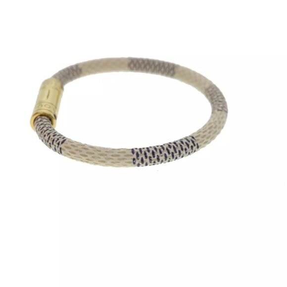 LOUIS VUITTON Damier Azur Bracelet keep it Bracelet M6138E LV Auth am3307 - Picture 2 of 7